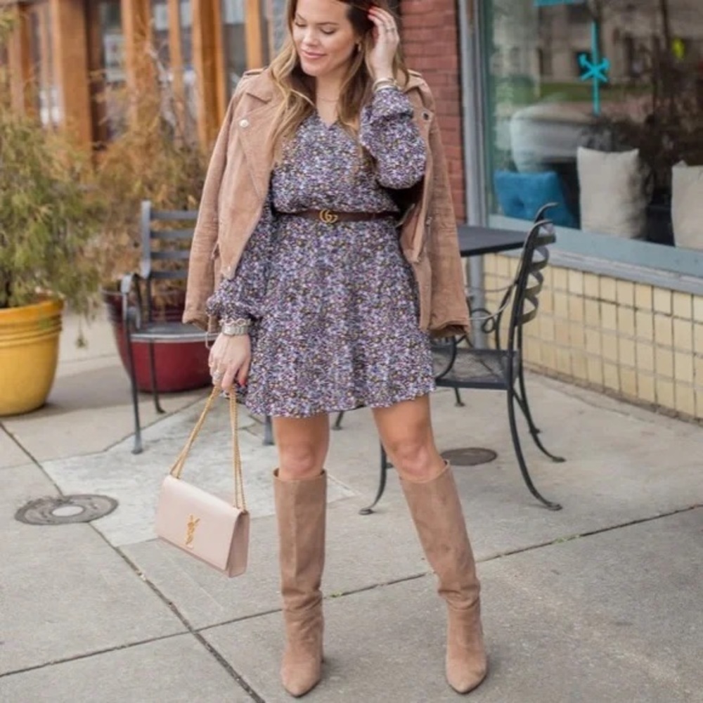 Floral Button Front Flippy Ruffle Shift Dress Lof… - image 7